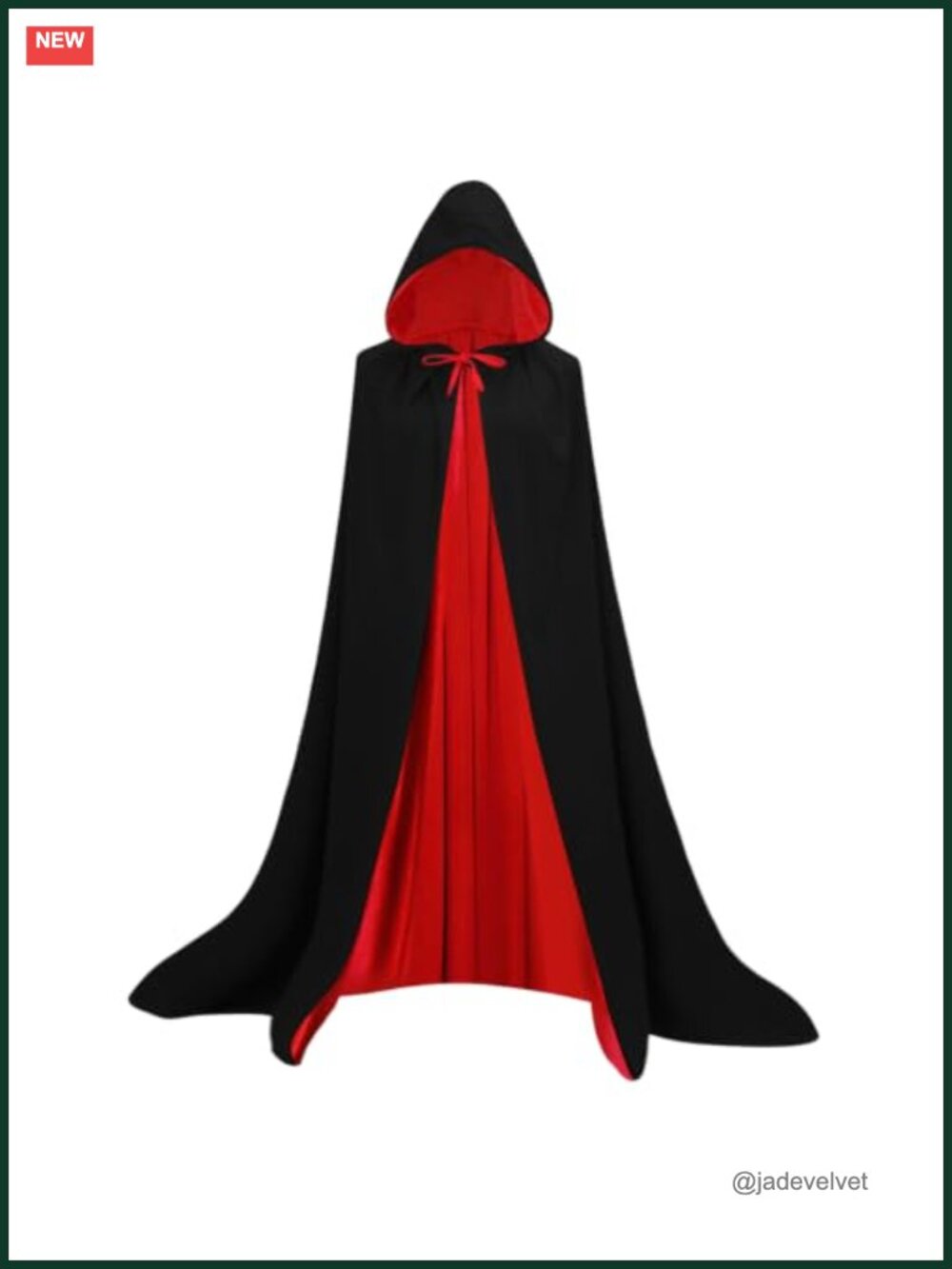 Unisex Hooded Cloak Cape Knitted Reversible Halloween Cosplay Costume